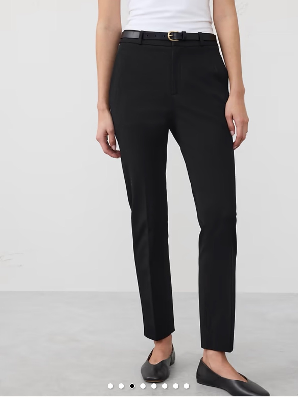 Banana Republic Sloan Slim High-rise Ankle Pant Black